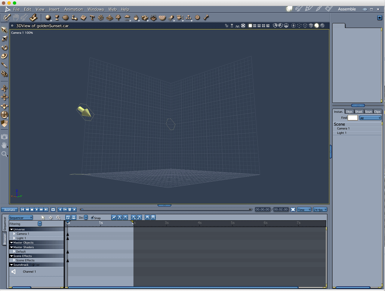 Carrara 8.5 Pro interface