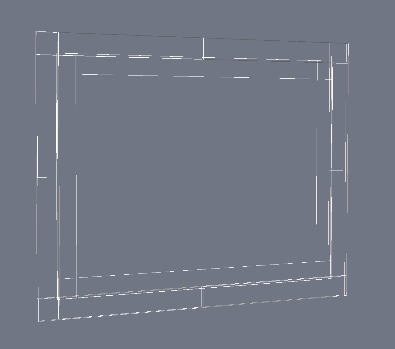 Model of a picture frame