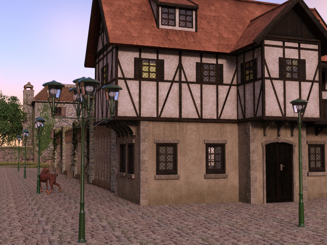 Street lights 05 at daytime