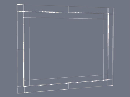 Model of a picture frame